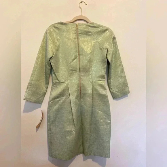 Rachel by Rachel Roy Mint Green Iridescent Sheath Dress Size 6 NWT - Picture 3 of 9